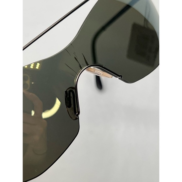 WOMENS MULTI PRE-LOVED VERSACE Y2K AVIATOR-FRAME METAL SUNGLASSES - Picture 4 of 10